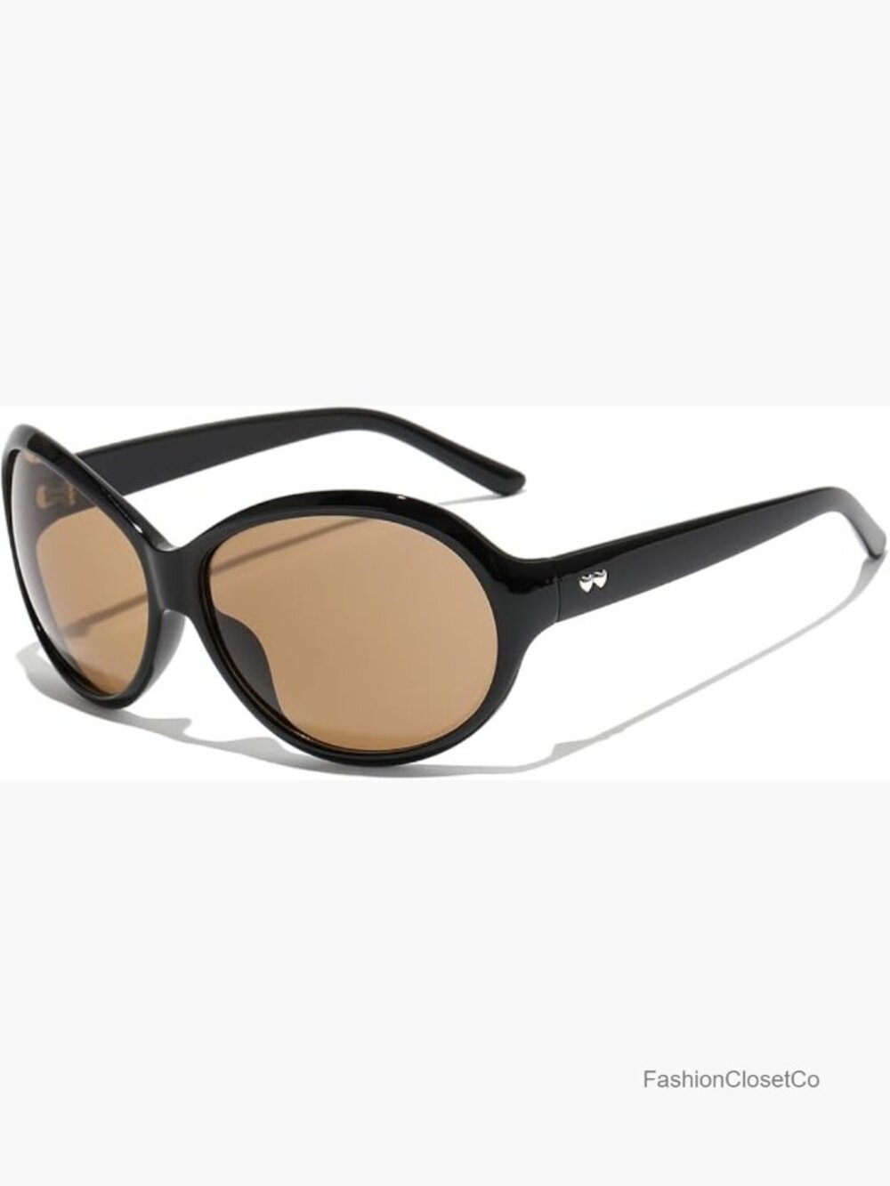 Oversized Oval Sunglasses UV400 Protection Wrap Around Shades